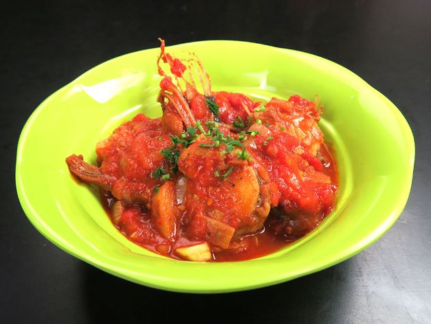 キアンコウのトマト煮込み