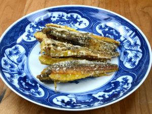 クリックで拡大表示 七郎魚の唐揚げ