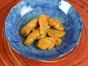 クリックで拡大表示 七郎魚の卵巣の塩漬け