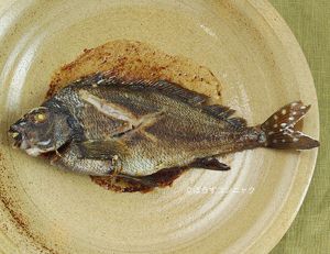 クリックで拡大表示 タカノハダイのバター焼き