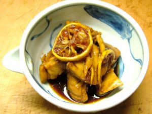 クリックで拡大表示 キハダマグロのゆず煮