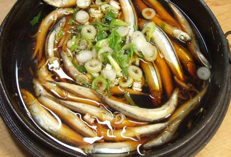キビナゴのすき焼き