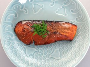 クリックで拡大表示 ギンザケの幽庵焼き(祐庵焼き)