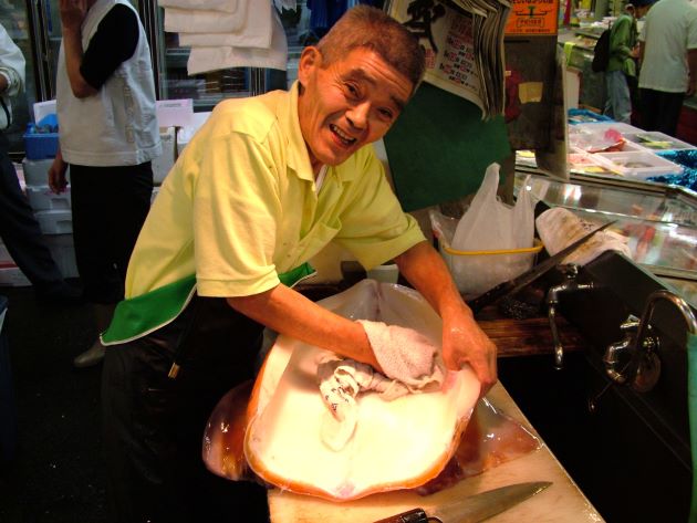 ソデイカを下ろす