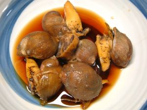 クリックで拡大表示 モスソガイの煮つけ<