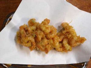 クリックで拡大表示 キシエビのかき揚げ