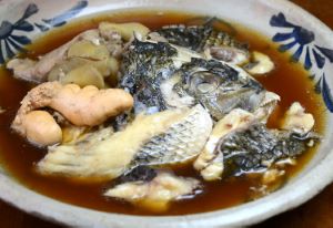 クリックで拡大表示 チヌのあら煮