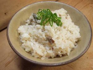 クリックで拡大表示 クロダイの炊き込みご飯