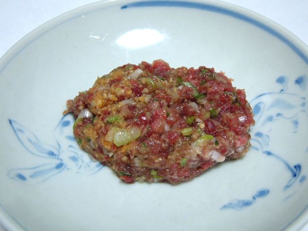 本マグロのなめろう(みそたたき)