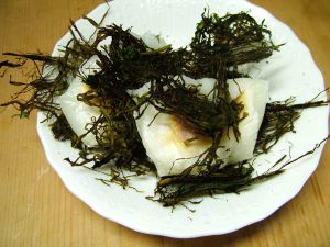 クリックで拡大表示 むぎわらのりと餅