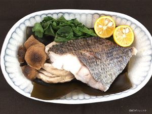 クリックで拡大表示 クロムツの蒸しもの