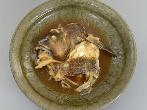クリックで拡大表示 オオモンハタの煮つけ