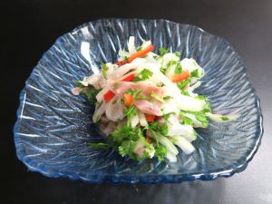 クリックで拡大表示 フエダイのセビチェ