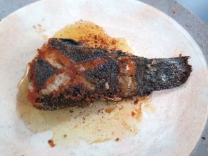 クリックで拡大表示 カンムリベラのバター焼き