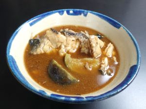 クリックで拡大表示 カンムリベラのみそ汁