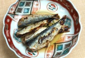 クリックで拡大表示 サッパの塩焼き