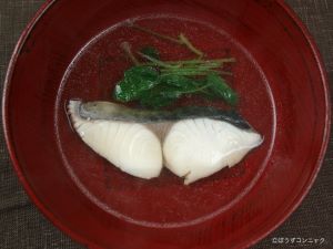 クリックで拡大表示 サワラの吸い物