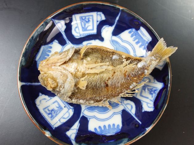 イトタマガシラの唐揚げ