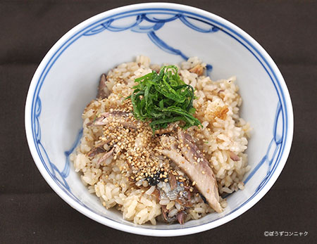 サンマの炊き込みご飯