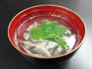 クリックで拡大表示 ヒメヒイラギの潮汁
