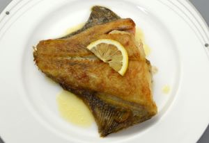 クリックで拡大表示 アカガレイの塩焼き
