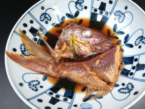 クリックで拡大表示 キンメヒメダイの煮つけ