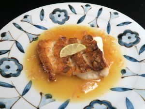 クリックで拡大表示 ホウセキハタのポワレ