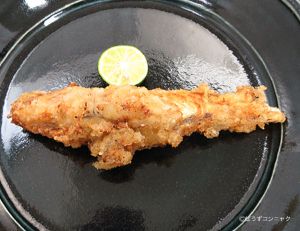 クリックで拡大表示 イシガキフグの唐揚げ