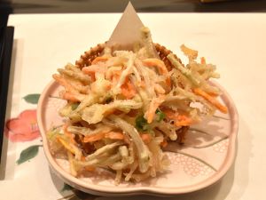 クリックで拡大表示 素魚のかき揚げ