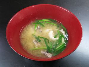 クリックで拡大表示 シロサバフグのみそ汁