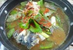 クリックで拡大表示 海鮮食堂 바다횟집のクロソイの鍋