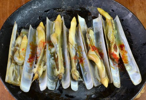 クリックで拡大表示 焼きマテガイ